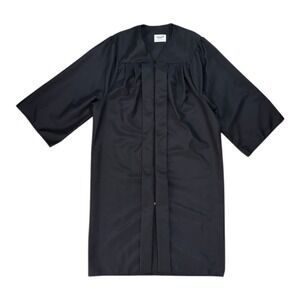 Jostens Graduation Gown Unisex 5ft 7in-5ft 9in Black Matte Robe Senior Year